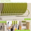 3 Tiers Dish Drainer Stainless Kitchen Dish Rack Storage Shelf Washing Holder Basket Plated LNIFE Sink Drying Organizer Tools C100255u