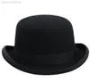 Chapeau melon 100 laine pour hommes et femmes, 4 tailles, dôme Fedora pur écrasable, 6111079