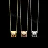 Anhänger Halsketten Designerschmuck Luxus Cjewelers VC Buchstabe Schmetterling vierblättrige Blume Vollbohrer Pulloverketten Kaleidoskop Halskette Van Clover Cleef