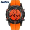 Orologi di moda Uomo Arancione Orologi digitali casual Orologio sportivo a led Orologio automatico maschile con data 1145 Orologio da polso da uomo Impermeabile291T