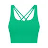 al yoga donna reggiseno sportivo a coppa fissa con incrocio sulla schiena reggiseno sportivo per yoga pilates a media intensità