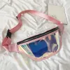 Bolsas de cintura cinturón de moda bolso transparente transparente punk hologry fanny paquete láser251r