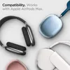 For AirPods Max Air pods Maxs Original quality ANC Earphones Headphone Accessories Transparent TPU Solid Silicone Waterproof Protective case