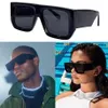 Mens Womens Classic Black Sunglasses OMRI013 Summer Style Man Woman Sunglasses Travel Vacation Designer Top UV Protection Strap Or265N