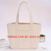 New ECO Canvas Tote White Handbags Tote bags Reusable Cotton grocery High capacity Shopping Bag 210315225N