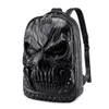 Plecak zwykły wodoodporny Halloween Personalize PU skórzany loptop Bookbag Teeneager Outdoor Bag Torba Otrzymał plecak1861