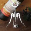 Wine Opener Bottle Opener Stainless steel metal strong Pressure wing Corkscrew grape opener Kitchen Dining Bar accesssory straight LL