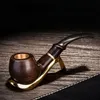 1pc Full Wood Tobacco Pipe, Solid Wood Vintage High-end Men's Handmade Cigarette Holder, Can Be Washed Nan Wood Tobacco Pot, Two-way Tobacco Appliance