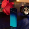 Mini Outdoor Electric Windproof Metal Double Arc USB Lighter Plasma Flameless Touch Sensitive Power Display Men's Gifts