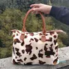 Sacs de voyage en peau de vache entière Sacs polochons léopard Fannal Sacs de sport de week-end imprimés de vache personnalisés DOM-1081405258d