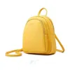 Summer en cuir mini sac à dos petit sac à dos concepteur célèbre marque de marque célèbre sacs d'épaule simple mochila jaune noir ge06 y304p