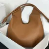 Ny shopping på väska mode handväska fast färg hobos axel väskor högkvalitativ kohud resepåse stor kapacitet shopping handväska blixtlås koppling väska handväska