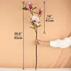 Dekoracyjne kwiaty wieńce Rinlong sztuczny magnolia jedwabny jedwabny łodyg Fall Decor Flower for Wash Wazon Kitchen Decoration1237i