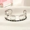 Femmes creux concepteur bijoux marque lettre Bracelet Bracelet femme fête mariage Couple cadeaux