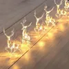 Stringhe Cervo LED String Light 10LED Renna Funzionato a batteria Ghirlanda esterna Natale Luci natalizie Decorazioni per la casa di Natale282r