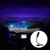 سيارة سقف سقف النجمة الداخلية LED Starry USB Auto Decoration Night Laser Atmosphere Ambient Projector Decor