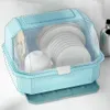 Storage Bottles & Jars Kitchen Bowl Chopsticks Box Dish Drying Rack Drain Lid Tableware With Cover Organizer Board D N7u6315B