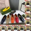 40model Heren Gouden Borduursel Luxe Loafers Ronde Neus Instapper Platte Vrije tijd Herenschoenen Heren Plus Maat 38-47 Platte Schoenen Fashoin Ontwerp Herenschoenen