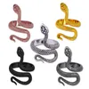 Hurtowa moda Znakomity otwarty regulowany pierścień w stylu srebrnego pierścienia węża dla unisex