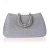 NXY Evening Bags Luxy Moon women crystal U Diamond clasp clutch bags glitter silver evening gold party purse woman handbag 220210262y