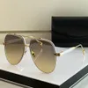 Weiße Designer-Sonnenbrille für Damen und Herren, rund, MAYBA-Sonnenbrille, Vintage, 62 mm, Gold, Silber, Metall, übergroß, Mode, Sport, Fahren, E253e