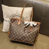 Bolsos de hombro de damas Classic Old Vintage Tote Bag Bag Sweet Bow Ribbon Bolsos de cuero de color grande a juego