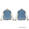 Rhude Mens Varsity Jacket Y2k American Vintage Baseball Letterman Jacket Jacket Womens Embroidered Coat Available in A Variety of Styles 985 667