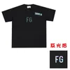 Spring Usa Couple Oversize Men Casual FG Reflective Colorful Letter Short Sleeve T Shirt Fog Man XL