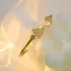 Pulseira única fox press areia rosa ouro pulseira de aço titânio versão coreana pulseira fadeless