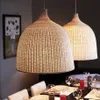 Современная деревянная люстра в японском стиле с абажуром из ротанга, плетеная подвесная лампа, ресторан, бар, магазин, домашняя люстра из ротанга 246B
