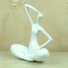 Novelty Items Abstract Yoga Pose Female Statuette Handmade Resin Nude Model Portrait Figure Novelty Home Decor Statue Art and Craft Adornment 231208