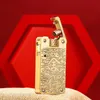 CHIEF CF238 Original Copper Catapult Kerosene Lighter Double-sided Engraving Brass Open Flame High-end Men's Gift