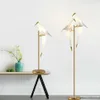 Lampadaire en papier oiseau au Design européen, post-moderne, pour chambre à coucher, chevet, salon, canapé, Table verticale, 154T