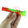 Nieuwste kleurrijke siliconen handpijpen Glasfilter Singlehole Bowl Draagbare kruidentabak Sigarettenhouder Roken Pocket Handpipes