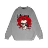 Amireshoodie Designer Hoodie Top Quality Women's Hoodies Sweatshirts Term Stock Rose Skeleton Street Pure Cotton Men's Sleeve T-shirt