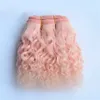 Estensioni dei capelli in lana per bambole 15 cm Trame di capelli Arancione Cachi Rosa Marrone Ricci Parrucche per capelli per bambole BJD/SD Parrucche per bambole fatte a mano fai da te 231208