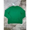 Casablanca geborduurde designer pullover sweatshirts met lange mouwen los fluwelen letter groene trui ronde hals truien Casablanc tops hoodies