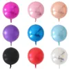 20 unids Oro Rosa Plata 4D Gran Esfera Redonda En Forma de Globos de Aluminio Baby Shower Boda Fiesta de Cumpleaños Decoraciones Air Ball T200526309L