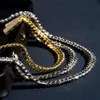 Ny ankomst Hip Hop 8mm Iced Out Diamond Lock Pure Silver 999 Moissanite Cuban Chain Halsbandsarmband