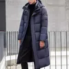 Parka in piumino da uomo Descente Piumino da uomo invernale sopra il ginocchio Coppia ispessito Top lungo Design originale