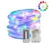 Snaren LED-modi 10M Rainbow Tube Fairy Neon String Light Garland Outdoor Garden Christmas Holiday Wedding Party Strip LightLED2615