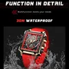 Zegarek na rękę Lige Mens Watch Top marka luksusowa wodoodporna kwadratowa nadgarstka zegarki dla mężczyzn randki sportowe silikonowe zegar męski Montre Homme 231208