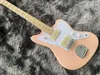 Chinesische E-Gitarre Jazz Pink Farbe Ahornhals 6 Saiten Fen