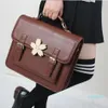 Okul çantaları Japon Sakura çantası lolita kızının erkek sırt çantası üniforma el çantası kitap266d