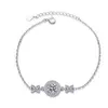 Bijoux fins Bracelets Bracelets Moissanite Bracelet femme noeud concepteur platine plaqué saint valentin cadeau pour petite amie