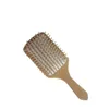 1PCS 2 kolory pielęgnacja włosów drewniana masaż spa grzebień drewniany wiosła spiczasta rączka zęby pędzel do włosów Antistatyczna poduszka grzebień BJ