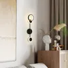 Minimalist Wall Lamp Bedroom Bedside Nordic Living Room Decoration Background Hotel Modern Light Aisle Indoor Lighting For Home