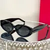 Óculos de sol de grife para mulher estilo proteção UV M97 antigo oval quadro completo marca de moda óculos de sol masculino original box299C