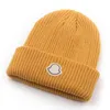 Дизайнерская шапка Мужская и женская парная осенне-зимняя вязаная шапка Роскошная кашемировая шапка с буквенным принтом 1:1 MonceIr Craft Шапка/кепка