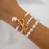 Designer Armband Retro Pearl Beaded Women Fashion Light Luxury Temperament Armband